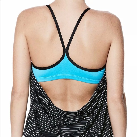 Nike Womens Striped Layered Tankini - Picture 2 of 7